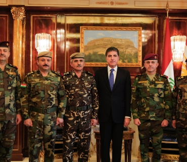 ســـه‌رۆكى هه‌رێمى كوردستان  پله‌ى ژماره‌يه‌ك ئه‌فسه‌رى وه‌زاره‌تى پێشمه‌رگه به‌رزده‌كاته‌وه‌‌