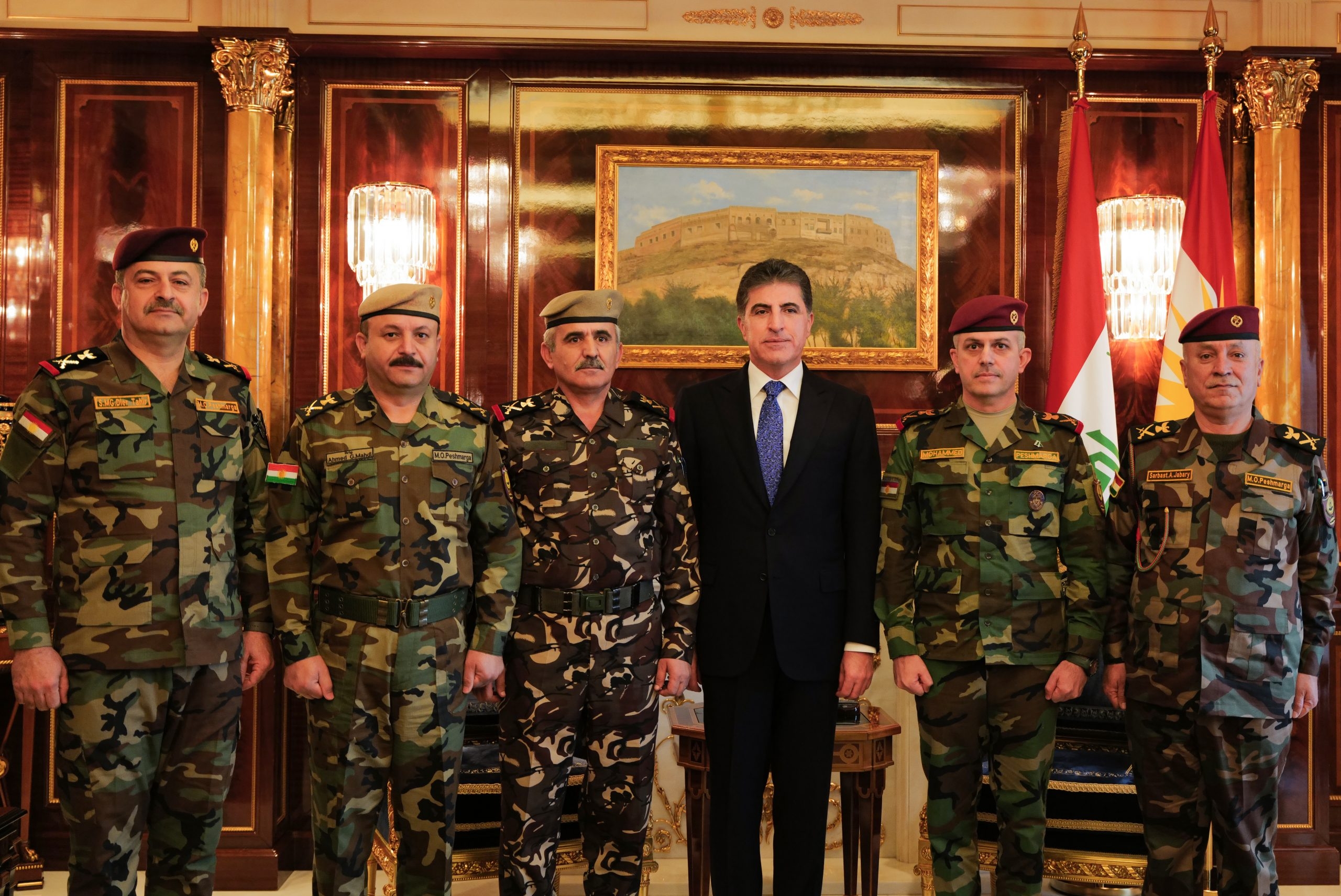 ســـه‌رۆكى هه‌رێمى كوردستان  پله‌ى ژماره‌يه‌ك ئه‌فسه‌رى وه‌زاره‌تى پێشمه‌رگه به‌رزده‌كاته‌وه‌‌