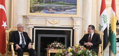 رئيس حكومة اقليم كوردستان يستقبل وزير الدفاع التركي