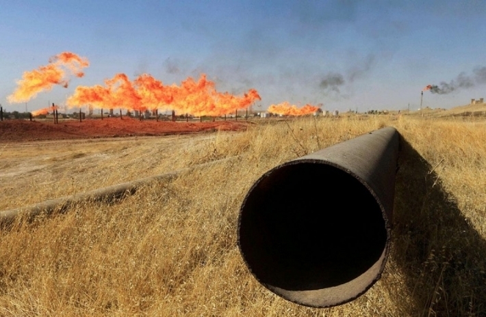 تسرب نفطي لحدوث كسر بأنبوب ناقل في كركوك