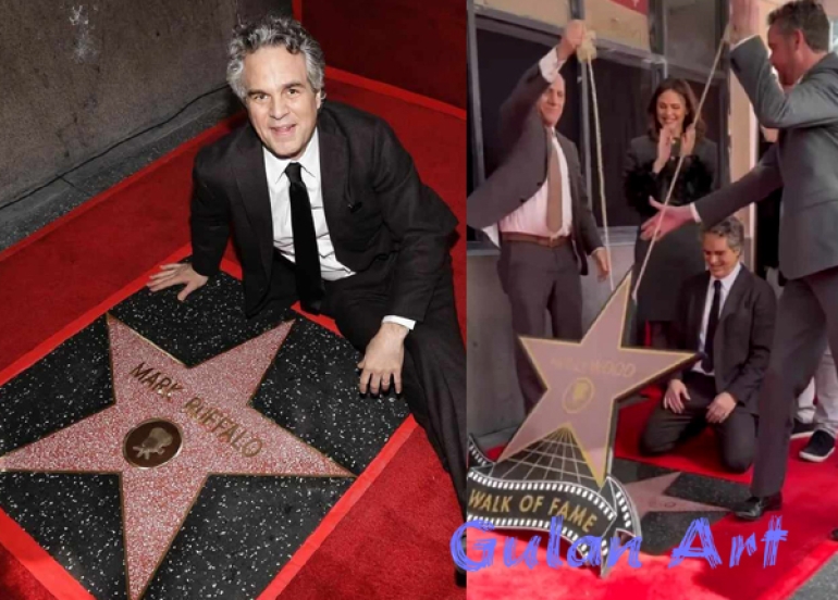 مارك رۆفالۆ لە ڕێڕەوی ناوداران لە هۆڵیوود ئەستێرەیەكی پێبەخشرا