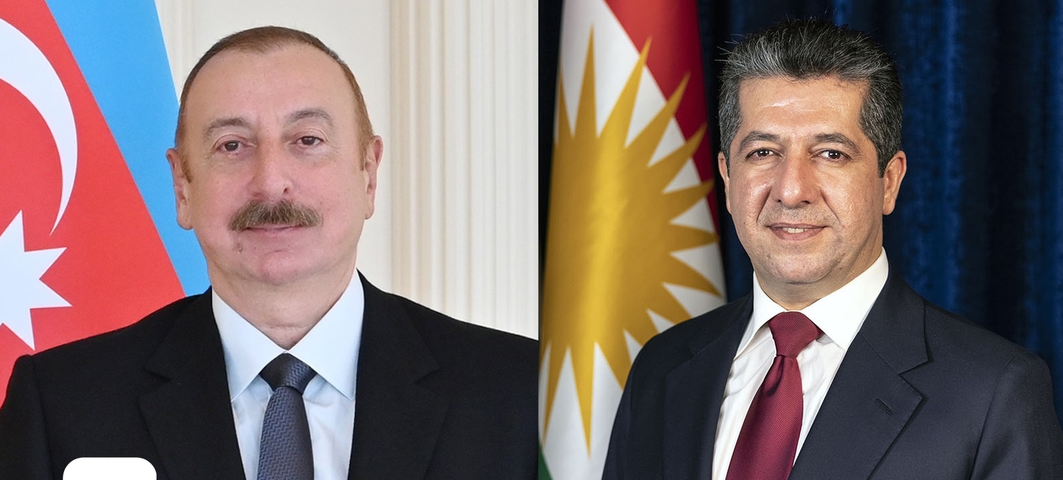 رئيس حكومة إقليم كوردستان يهنئ رئيس أذربيجان بفوزه بولاية جديدة