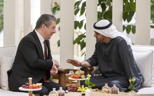 سەرۆکی حکومەتی هەرێمی کوردستان و سەرۆکی ئیمارات کۆبوونەوە