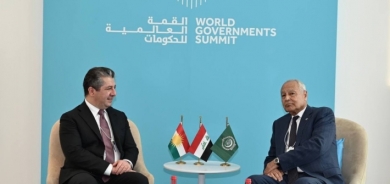 دُبي.. اجتماع رئيس حكومة إقليم كوردستان مع أمين عام الجامعة العربية