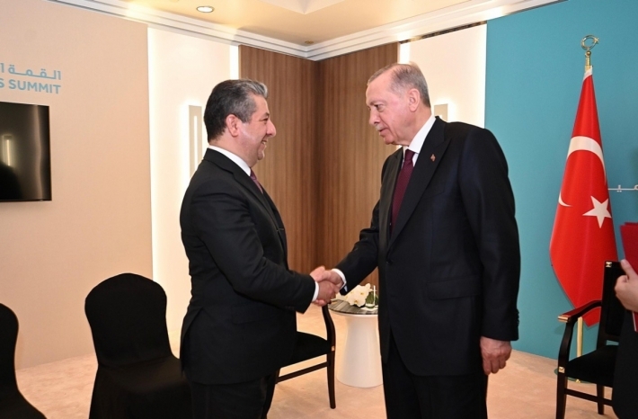 Mesrûr Barzanî û Receb Tayîp Erdogan civiyan