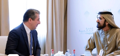 رئيس حكومة إقليم كوردستان يجتمع مع الشيخ محمد بن راشد آل مكتوم