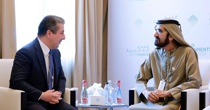 KRG Prime Minister and UAE Vice President Discuss Bilateral Relations in Dubai