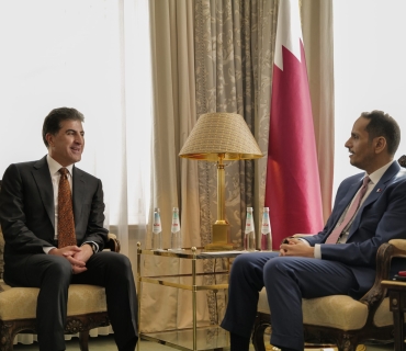 ســــه‌رۆك نێچيرڤان بارزانى له‌گه‌ڵ سه‌رۆك وه‌زيرانى قه‌ته‌ر كۆبووه‌وه‌