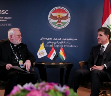 ســــه‌رۆك نێچيرڤان بارزانى له‌گه‌ڵ وه‌زيرى ده‌ره‌وه‌ى ڤاتيكان كۆبووه‌وه‌