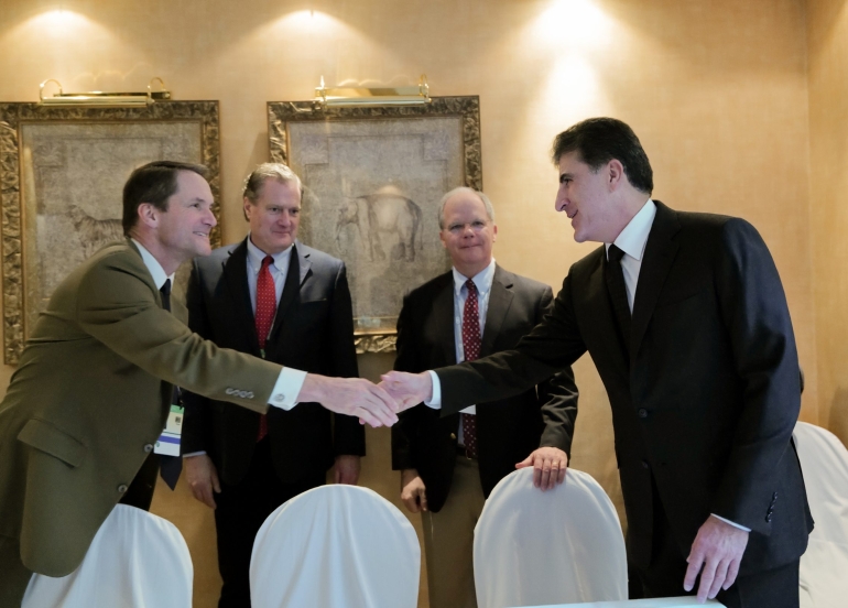 نێچیرڤان بارزانی و شاندێکی کۆنگرێسی ئەمریکا تاوتوێی پەیوەندییەکانی هەولێر و بەغدا دەکەن