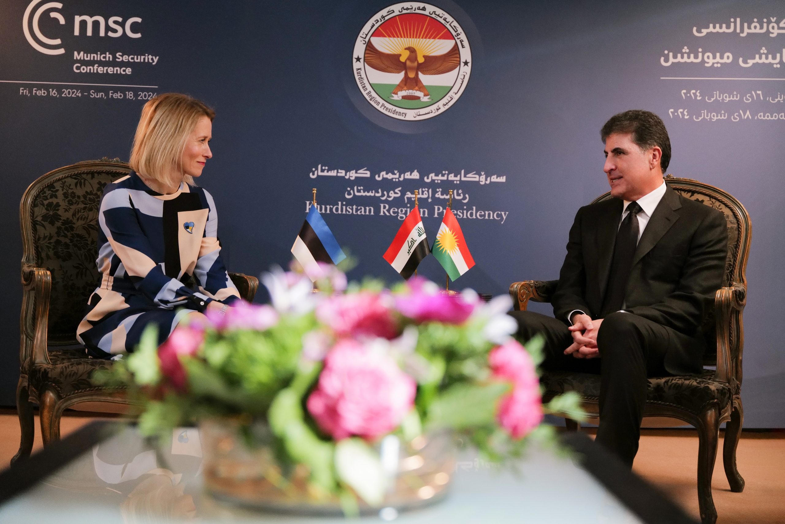 ســـه‌رۆك نێچيرڤان بارزانى و سه‌رۆك وه‌زيرانى ئيستۆنيا، په‌يوه‌ندييه‌كان تاوتوێ ده‌كه‌ن