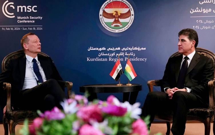 MUNÎH - Nêçîrvan Barzanî û şêwirmendên Emmanuel Macron civiyan