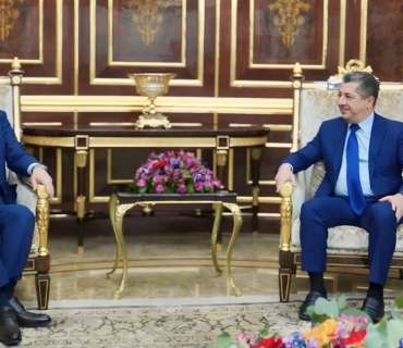 ســەرۆکـــی حــکـــوومەتی هەرێمی کوردستان، پێشوازی لە فوتۆشی ماتسومۆتۆ باڵوێزی ژاپۆن لە عێراق کرد.