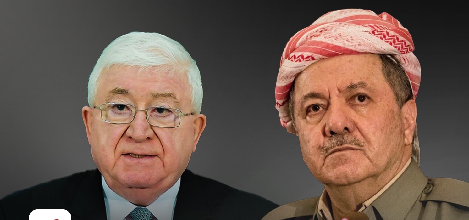 فؤاد معصوم  وامير الايزيديين يُعزّيا الرئيس البارزاني بوفاة شقيقته