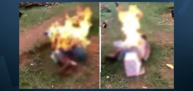 Dest û lingên 'pîrhebok'ê girê dan û ew bi saxî şewitand