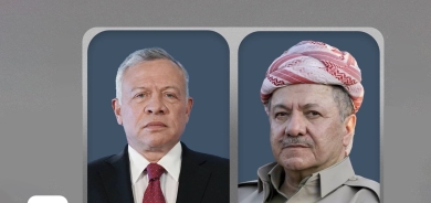 العاهل الأردني يُعزّي الرئيس بارزاني بوفاة شقيقته