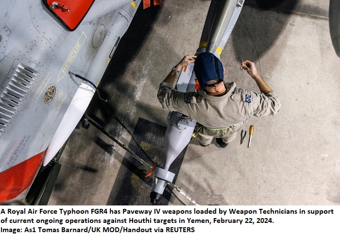 US and British Forces Conduct Strikes Against Houthi Targets in Yemen