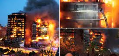 زیادبوونی ژمارەی قوربانیانی ئاگرکەوتنەوە لە باڵەخانەکانی نیشتەجێبوون لە شاری ڤالێنسیا   