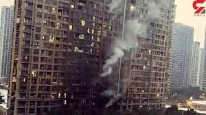 كەتنەوەی ئاگرێك لە بینایەكی نیشتەجێبوون