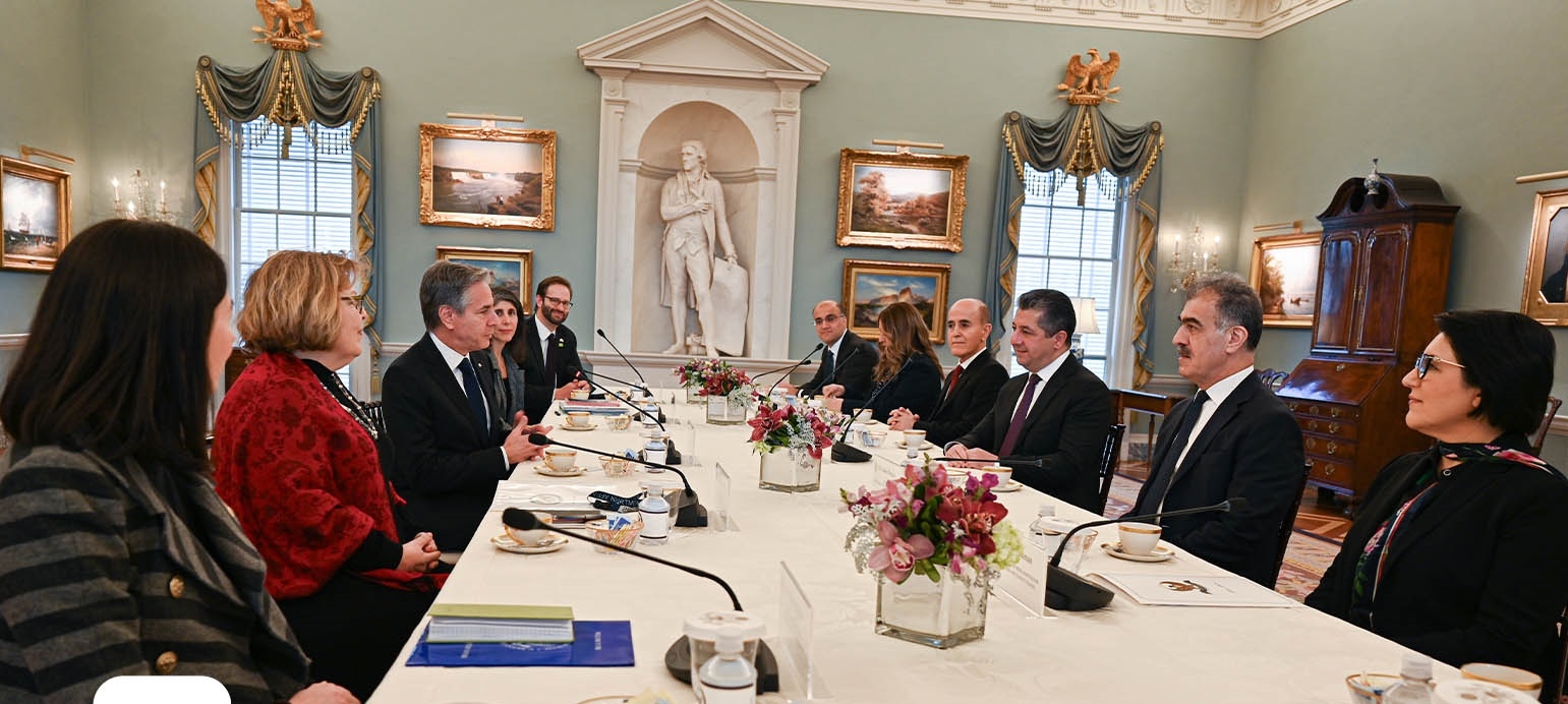 أنتوني بلينكن: الولايات المتحدة ملتزمة بمواصلة شراكتها مع إقليم كوردستان