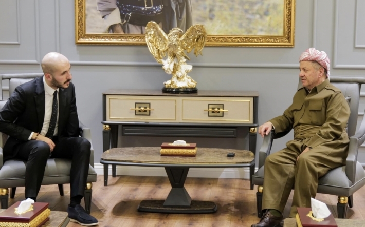 Serok Barzanî pêşwazî li kur û birayê şehîd Pêşraw Dizeyî kir