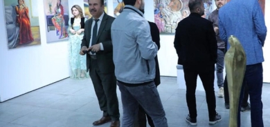 پەیمانگەی هونەرەجوانەكانی هەولێر،پیشانگەیەکی تایبەتى بۆ قوتابیانی بەشی شێوەکاری کردەوە.