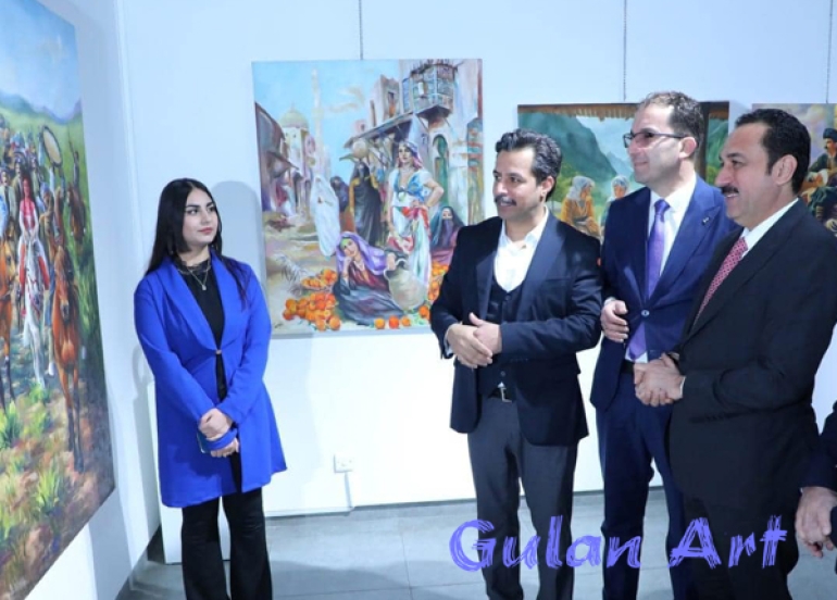 پەیمانگەی هونەرەجوانەكانی هەولێر،پیشانگەیەکی تایبەتى بۆ قوتابیانی بەشی شێوەکاری کردەوە.