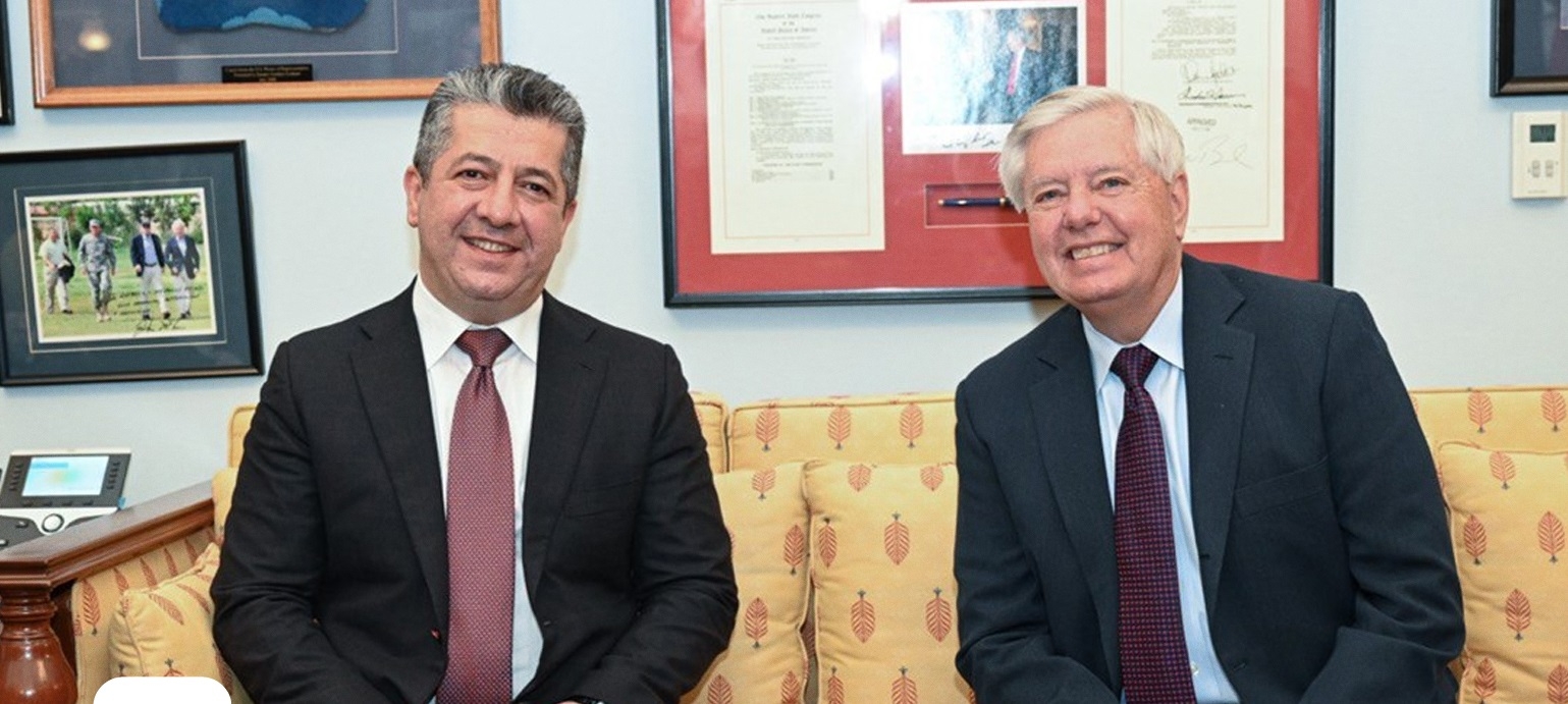 رئيس حكومة إقليم كوردستان يجتمع مع السيناتور ليندسي غراهام