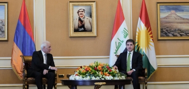 ســـەرۆکـــی ئەرمینیا گەیشتە هەولێر و لەگەڵ نێچیرڤان بارزانی کۆدەبێتەوە