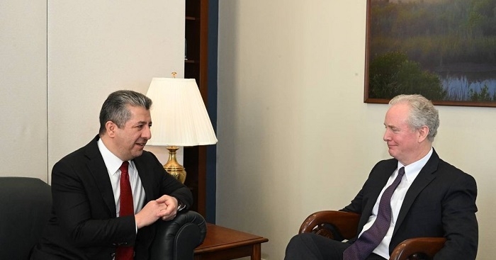 KRG Prime Minister Barzani and Senator Van Hollen Hold Talks in Washington