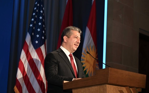 سەرۆکی حکوومەتی هه‌رێمی كوردستان گوتەیەکی پێشکەش کرد له ژووری بازرگانیی ئەمەریکا لە واشنتن