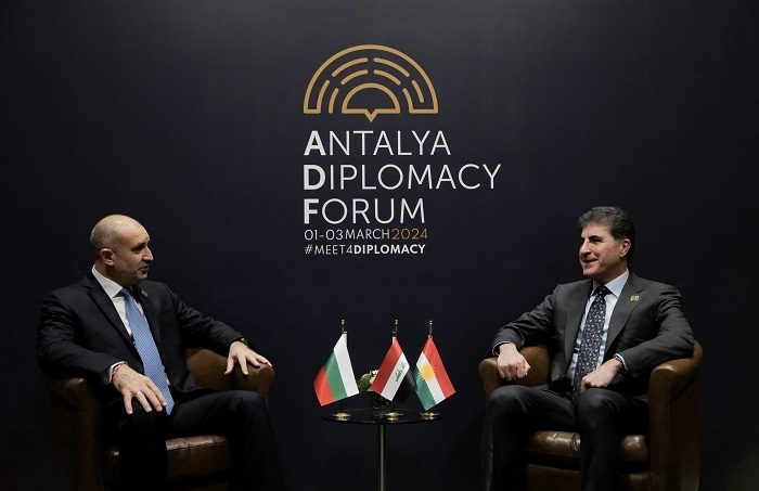 President Nechirvan Barzani meets with the President of Bulgaria
