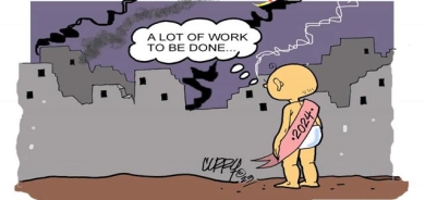 كاریكاتێر: ئەم كاریكاتێرباس لە هاتنی كەسێك و گوزارشت لە ساڵی 2024 دەكات