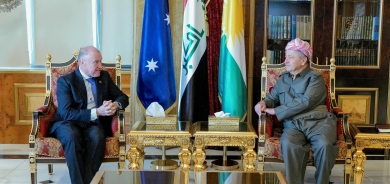 ســـەرۆك بارزانی پێشوازی لە باڵیۆزی ئوسترالیا لە عێراق دەكات