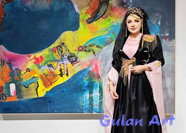 ڕۆژین حاج حوسێن پێشانگەیەكی شێوەكاری كردەوە