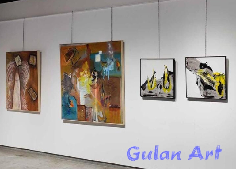 ڕۆژین حاج حوسێن پێشانگەیەكی شێوەكاری كردەوە