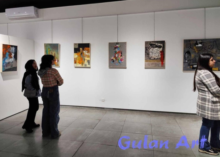 ڕۆژین حاج حوسێن پێشانگەیەكی شێوەكاری كردەوە