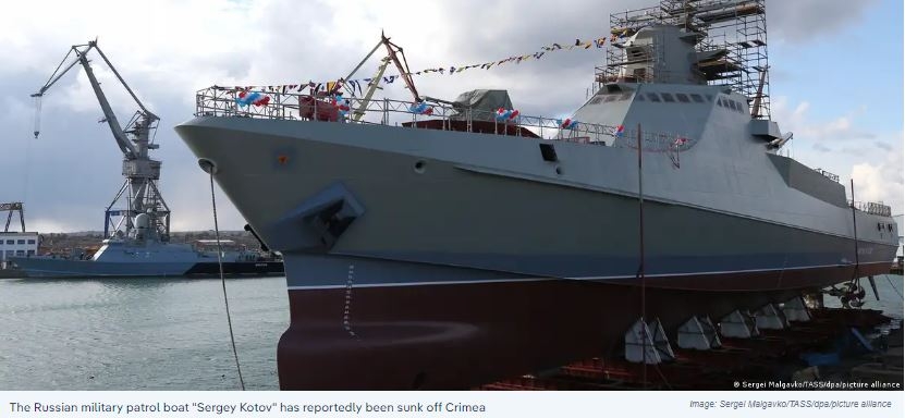 Ukrainian Military Reports Destruction of Russian Warships and Drone Attacks