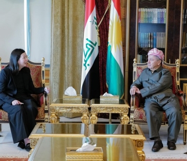 ســـەرۆك بارزانی پێشوازی لە جێگری یاریدەدەری وەزیری دەرەوەی ئەمەریكا دەكات