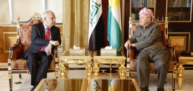 Serok Barzanî pêşwazî li Serokê Saziya El-Mada kir