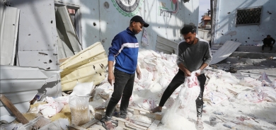 لەهێرشی ئیسرائیل بۆ سەر کۆگای یارمەتییە مرۆییەکان لە غەززە؛ ٨ فەلەستینی کوژران