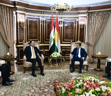 مەسرور بارزانی پێشوازیی لە سەرۆکی ئەنجوومەنی نوێنەرانی عێراق بە وەکالەت کرد