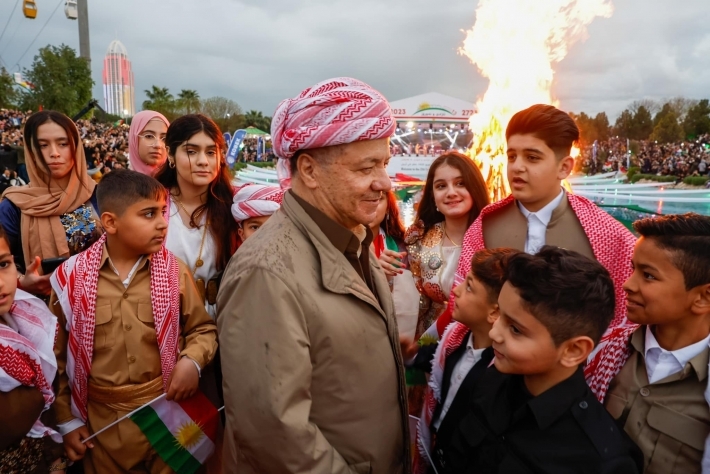 الرئيس بارزاني يهنىء الكوردستانيين بعيد نوروز القومي ورأس السنة الكوردية الجديدة