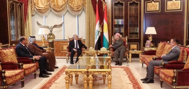 ســـەرۆک بـــارزانــــی پێشوازی لە سەرۆکی هاوپەیمانی سەدارە دەکات