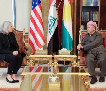 ســــەرۆك بـــارزانـــی پێشوازیی لە باڵوێزی ئەمریكا لە عێراق کرد