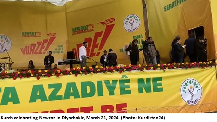 Thousands Celebrate Newroz in Diyarbakir, Southeast Turkey Amidst Political Tensions