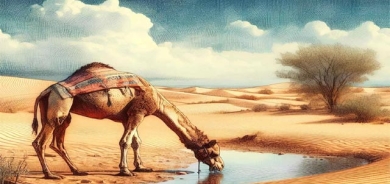 وشتر چۆن ئاو هەڵدەگرێت!