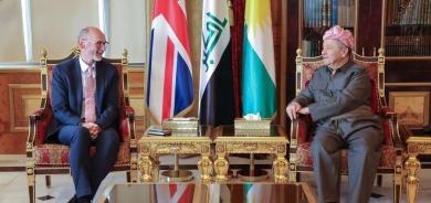 Serok Barzanî û balyozê       Brîtanyayê civiyan