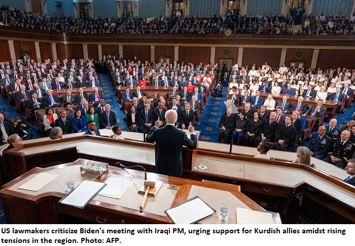 US Lawmakers Criticize Biden's Meeting with Iraqi Prime Minister, Urge Support for Kurdish Allies