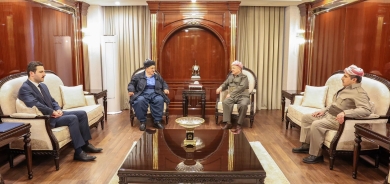 ســـەرۆك بـــارزانـــی پێشوازی لە سەرۆكی پارتی سۆسیال دیموكراتی كوردستان دەكات